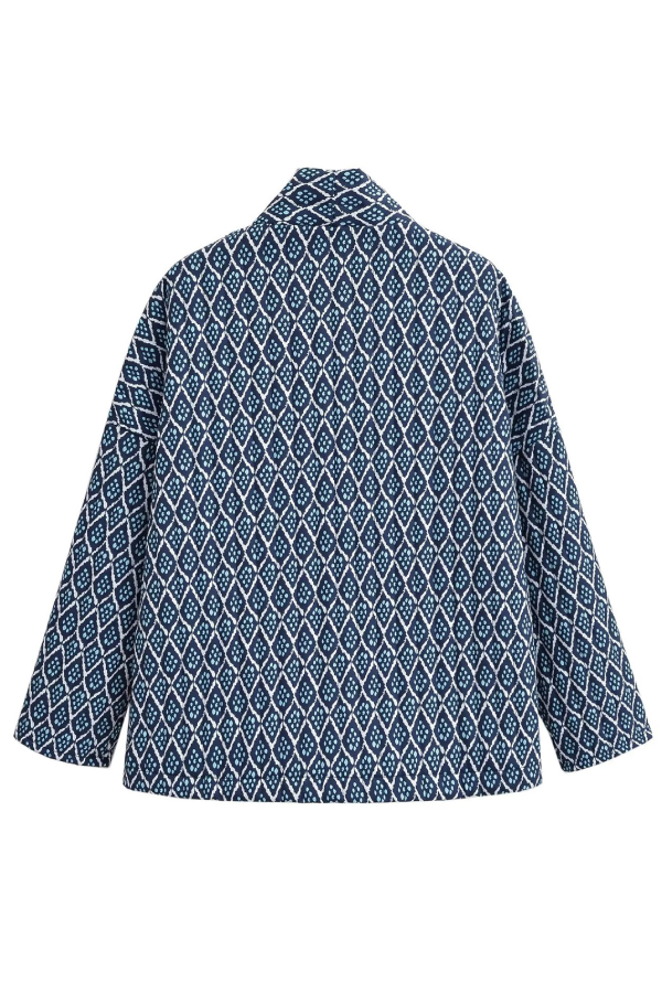 Velina Moda | Print Loose Lightweight Cotton Jacket