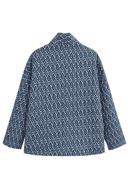 Velina Moda | Print Loose Lightweight Cotton Jacket