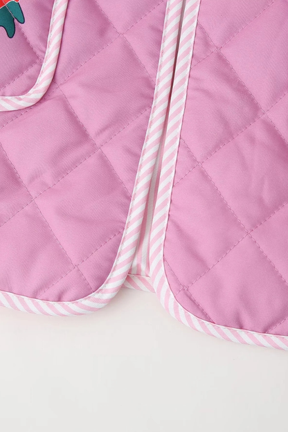 Velina Moda | Print Bow Puffer Jacket