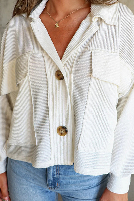 Velina Moda | Striped Single-Breasted Trench Coat
