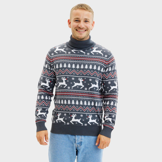 Velina Moda | The stylish Highneck Christmas sweater Men