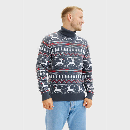 Velina Moda | The stylish Highneck Christmas sweater Men