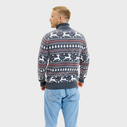 Velina Moda | The stylish Highneck Christmas sweater Men