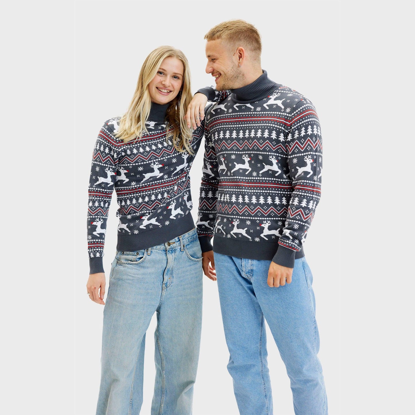 Velina Moda | The stylish Highneck Christmas sweater Men