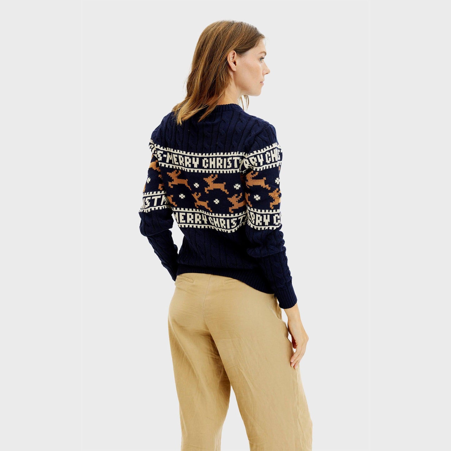 Velina Moda | The elegant Christmas sweater blue women's