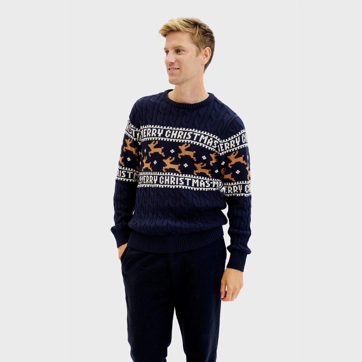 Velina Moda | The elegant Christmas sweater Blue Men