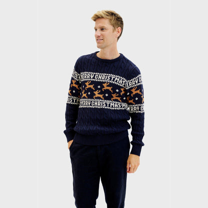 Velina Moda | The elegant Christmas sweater Blue Men