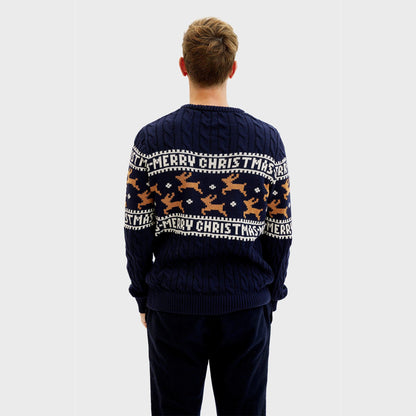 Velina Moda | The elegant Christmas sweater Blue Men