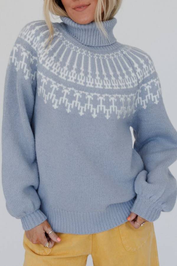 Velina Moda | Christmas Thickened Turtleneck Long Sleeve Knitted Sweater