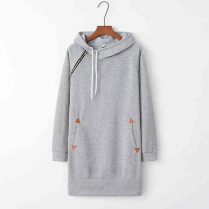 Casual hoodie dress with pockets