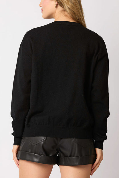 Velina Moda | Christmas Soldier Sequin Fashion Casual Sweatshirt