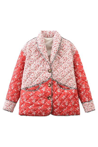 Velina Moda | Contrasting Color Shades Cotton Jacket