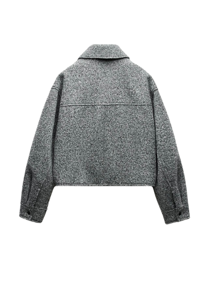 Velina Moda | Style Bouclé Gray Jacket