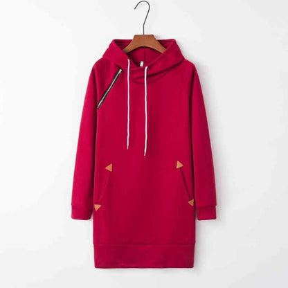 Casual hoodie dress with pockets