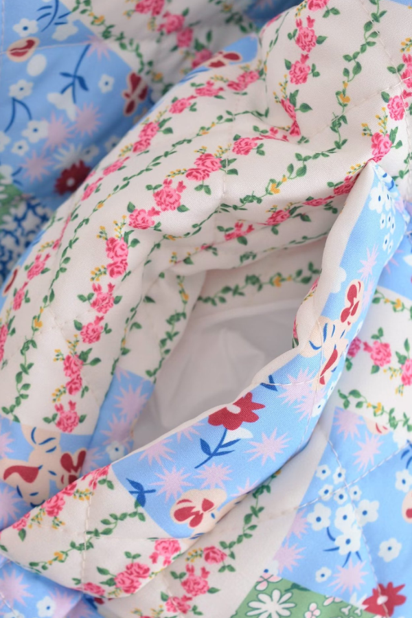 Velina Moda | Stand Collar Long Sleeve Floral Pattern Cotton Jacket