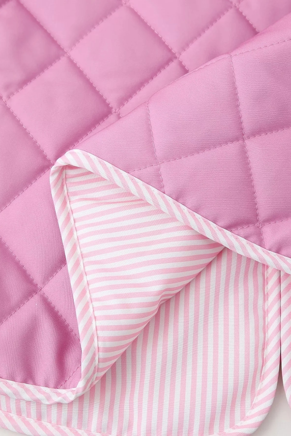 Velina Moda | Print Bow Puffer Jacket