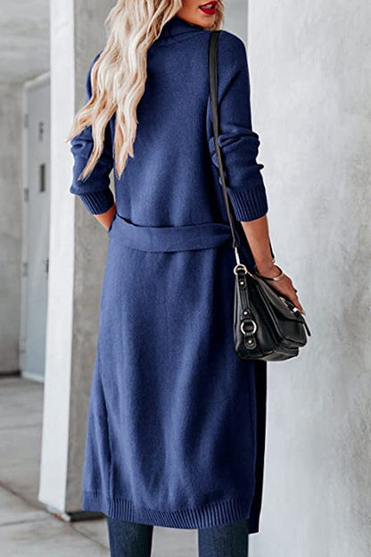 Velina Moda | Tie Lapel Cards Cardigan