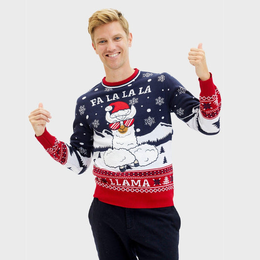 Velina Moda | Fa La La La Llama Sweater Men's