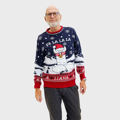 Velina Moda | Fa La La La Llama Sweater Men's