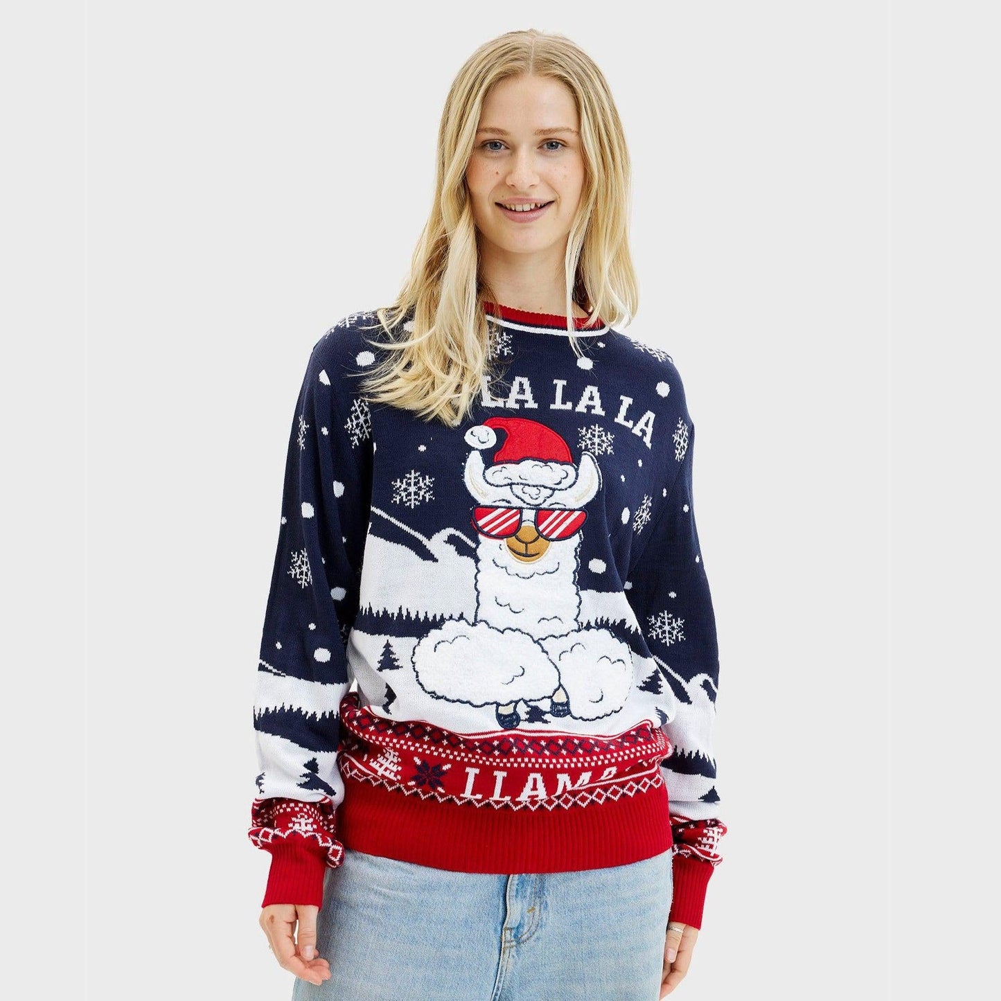 Velina Moda | Fa La La La Llama Sweater Women