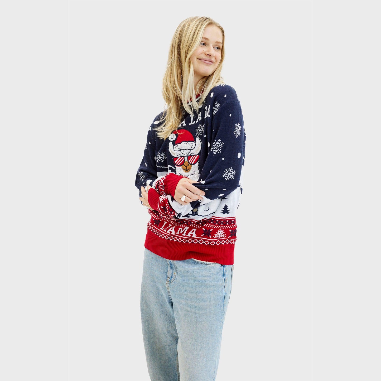 Velina Moda | Fa La La La Llama Sweater Women