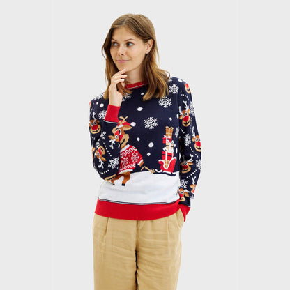 Velina Moda | The Bringing Christmas Gifts Christmas Sweater Women's