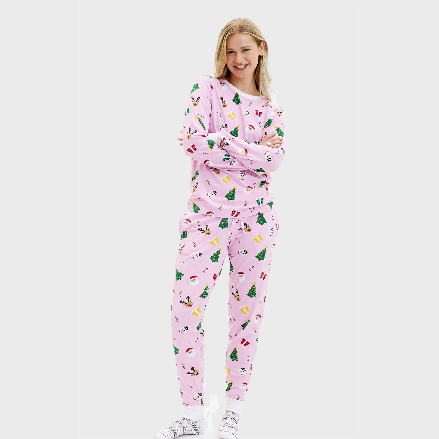 Velina Moda | The Pinkish Christmas Pajamas Women
