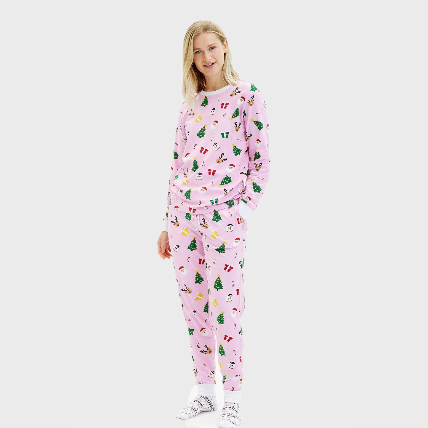 Velina Moda | The Pinkish Christmas Pajamas Women