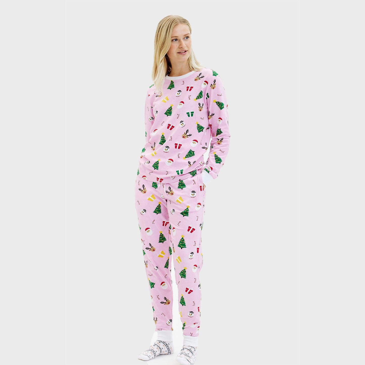 Velina Moda | The Pinkish Christmas Pajamas Women