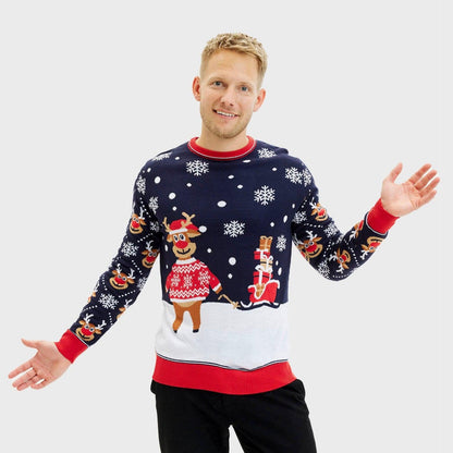 Velina Moda | The Bringing Christmas Gifts Christmas Sweater Men