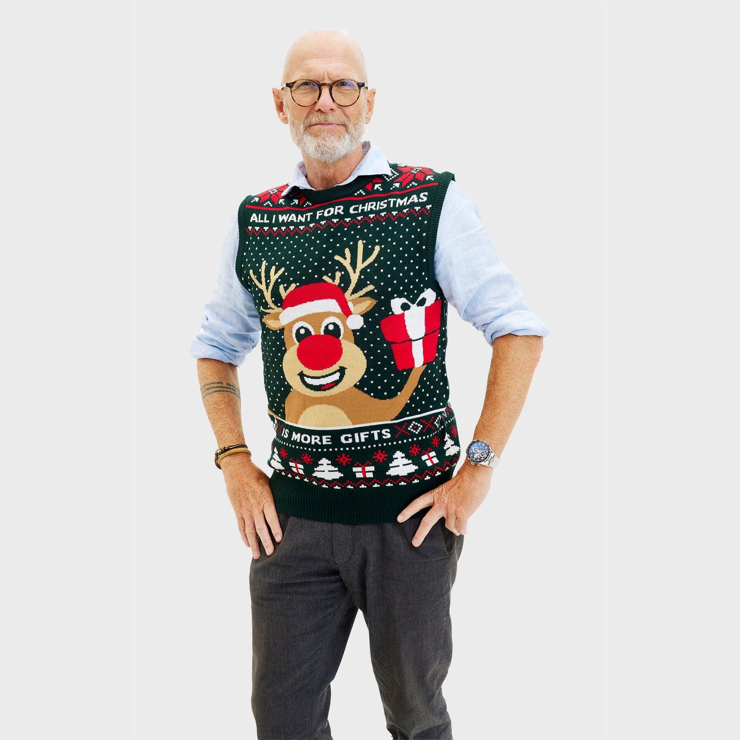 Velina Moda | Rudolph's Christmas Sweater Men's