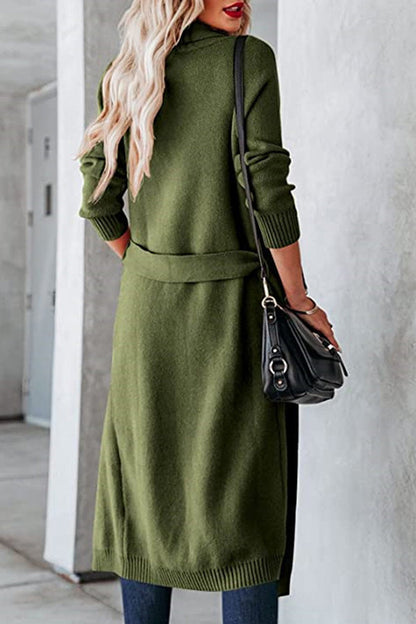 Velina Moda | Tie Lapel Cards Cardigan