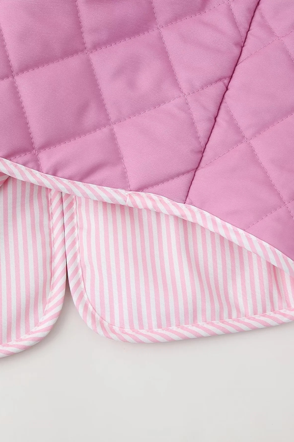 Velina Moda | Print Bow Puffer Jacket