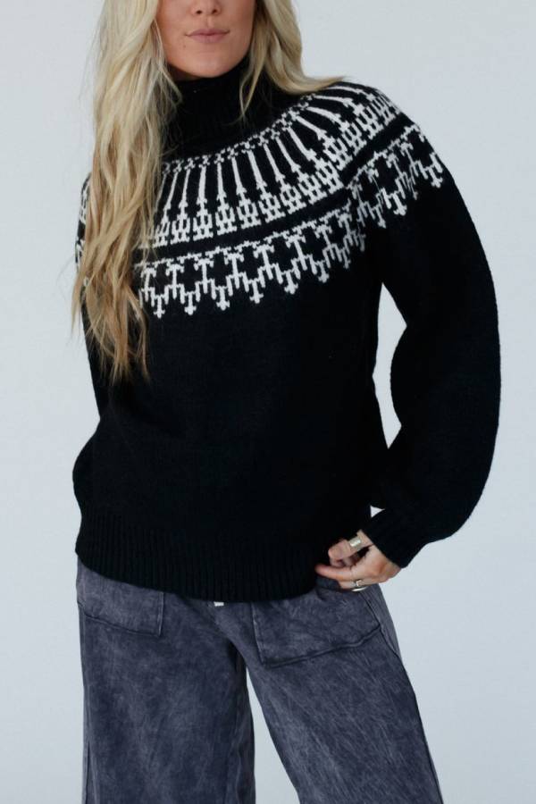 Velina Moda | Christmas Thickened Turtleneck Long Sleeve Knitted Sweater
