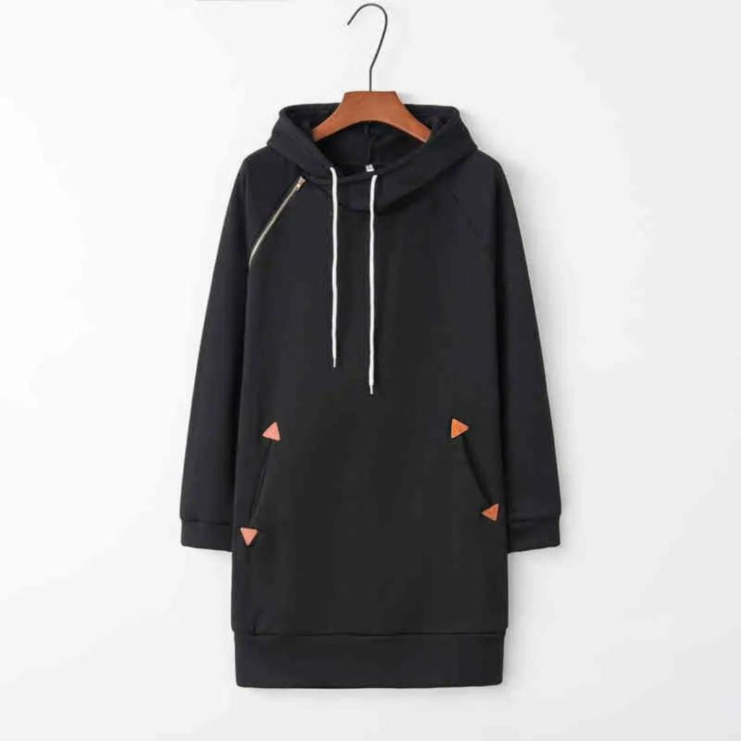Casual hoodie dress with pockets