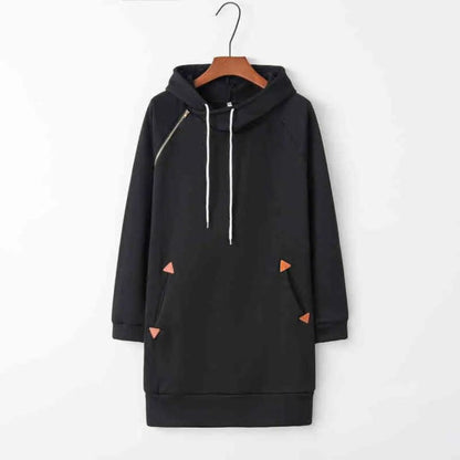 Casual hoodie dress with pockets