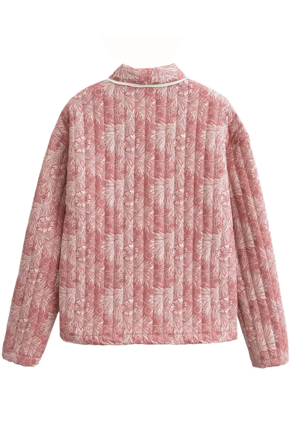 Velina Moda | Fashion Versatile Printed Cardigan Long Sleeve Cotton Jacket