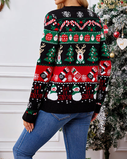Velina Moda | Loose Knit Christmas Cardigan Sweater