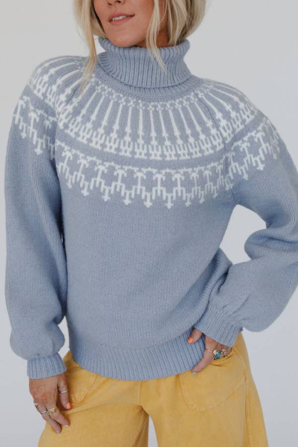 Velina Moda | Christmas Thickened Turtleneck Long Sleeve Knitted Sweater