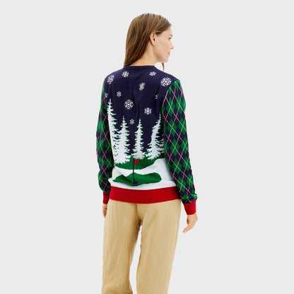 Velina Moda | Ho Ho Hole In One Christmas Sweater Women's