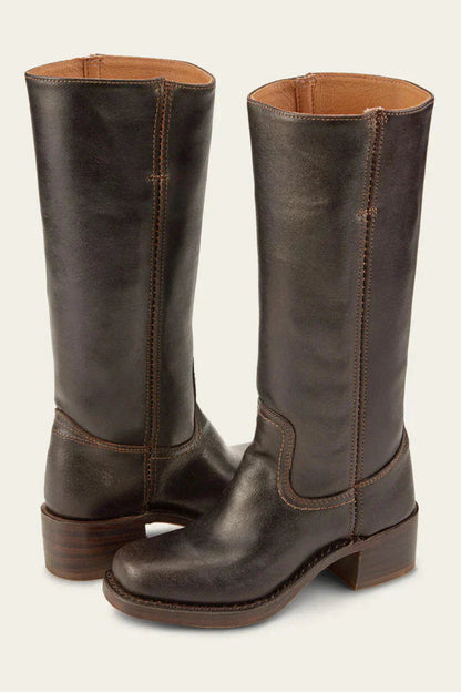 Velina Moda | Girls' leather boots with elegant fit