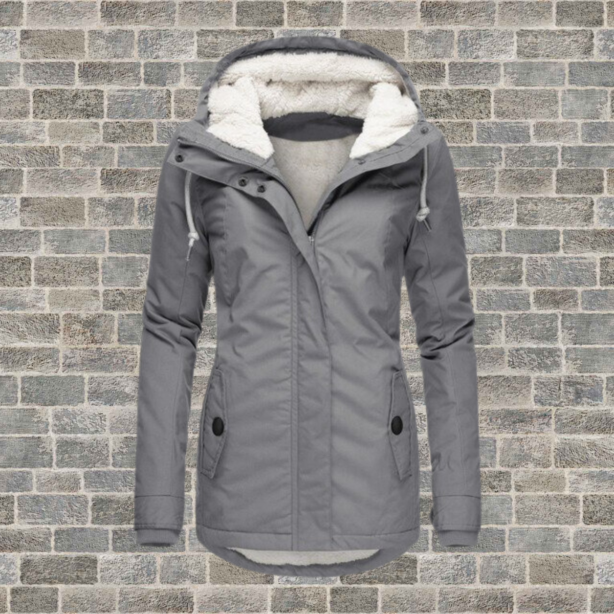 Velina Moda | Long Winter Jacket Women with Hood - Women's Winter Clothing