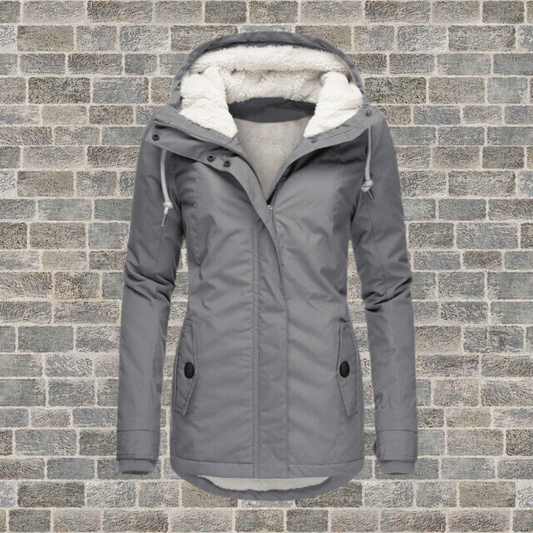 Velina Moda | Long Winter Jacket Women with Hood - Women's Winter Clothing