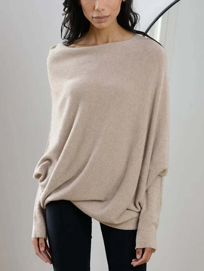 Velina Moda | Draped Turtleneck Sweater Women - Sweater Women
