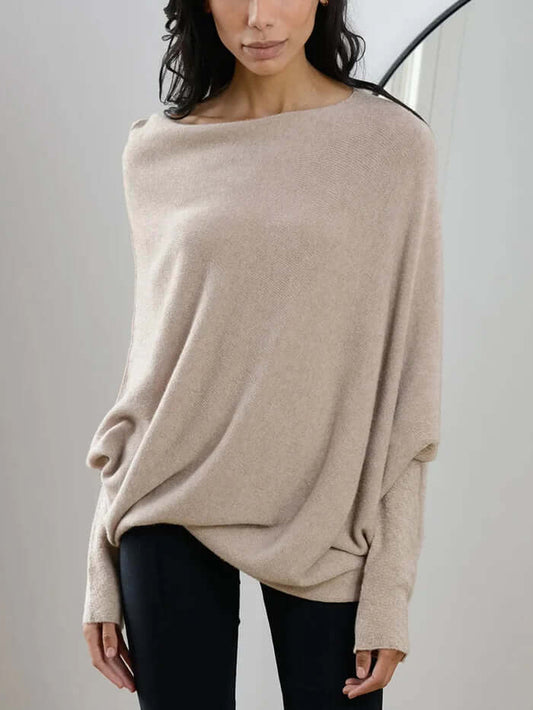Velina Moda | Draped Turtleneck Sweater Women - Sweater Women