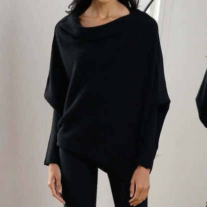 Velina Moda | Draped Turtleneck Sweater Women - Sweater Women