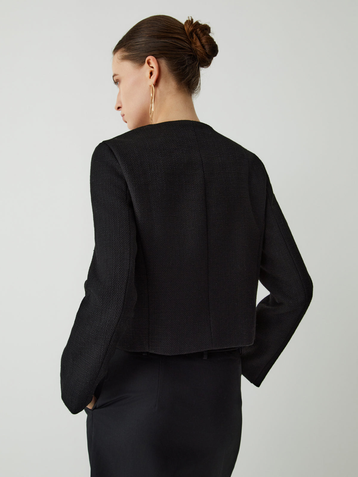 Velina Moda | Button Tweed Jacket
