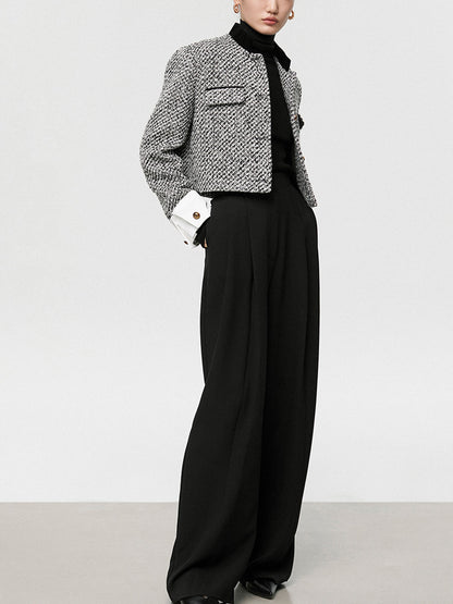 Velina Moda | Boucle Crop Blazer