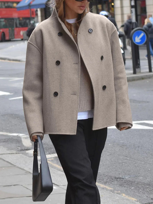 Velina Moda | Style Oversized Button-Down Jacket
