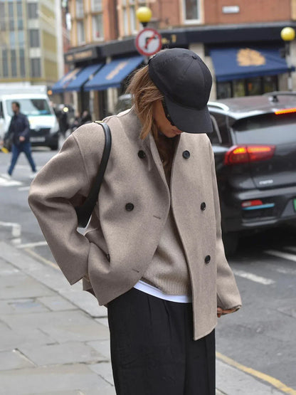 Velina Moda | Style Oversized Button-Down Jacket